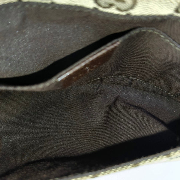 Monogram Canvas Shoulder Bag Brown