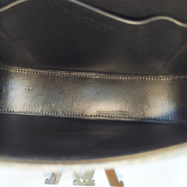 Denim Top Handle Bag Blue