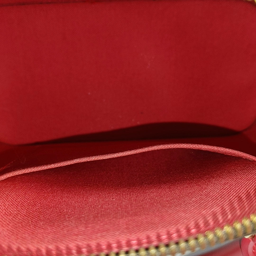 ALMA BB Monogram Coated Canvas Brown