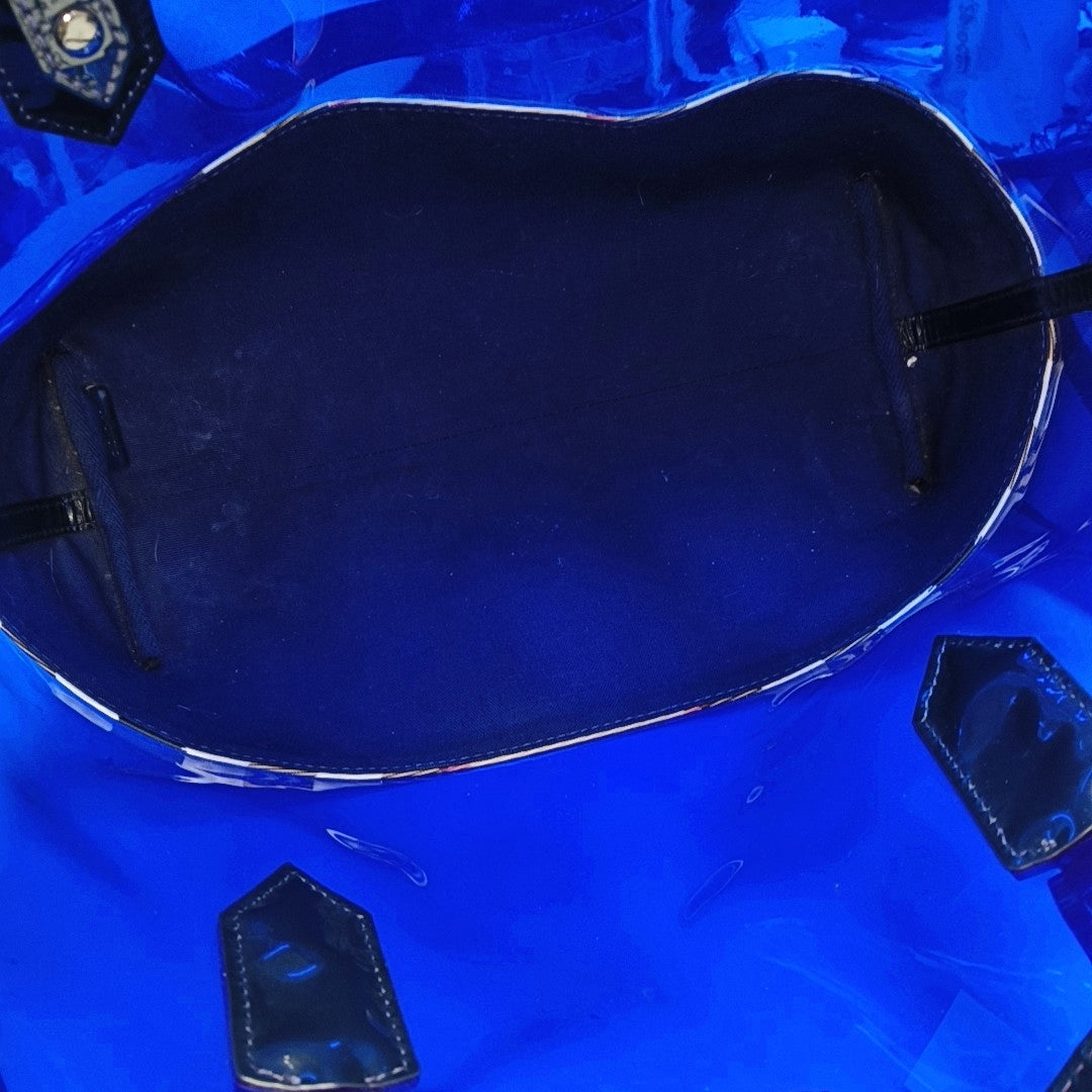 Plastic Shoulder Bag Blue