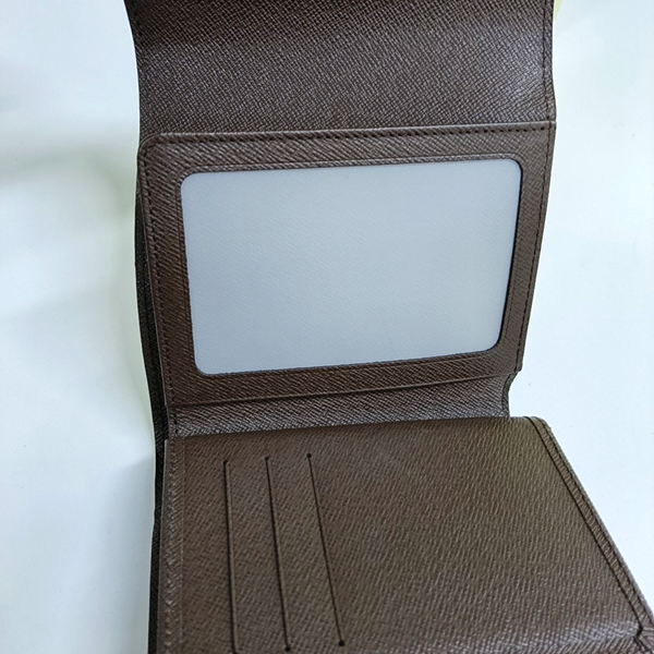 JOEY Damier Ebene Coated Canvas Brown Wallet