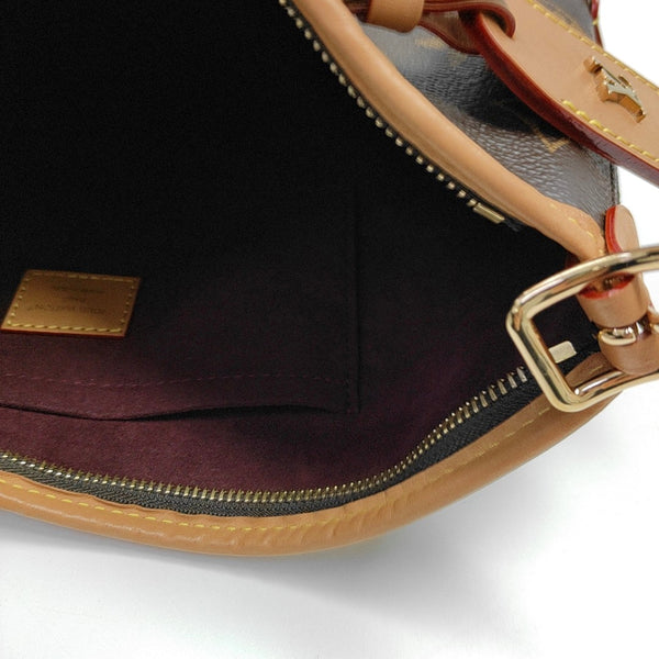 CARRYALL Small Monogram Coated Canvas Brown