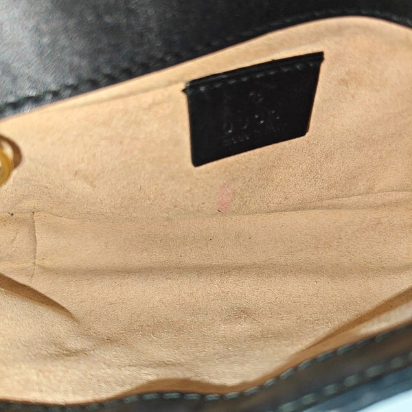 GG Marmont Mini Quilted Calfskin Black