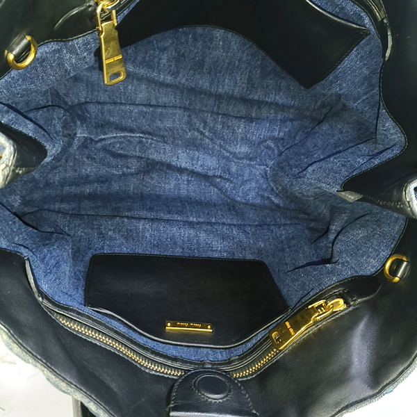 Zipper Wallet Denim Blue