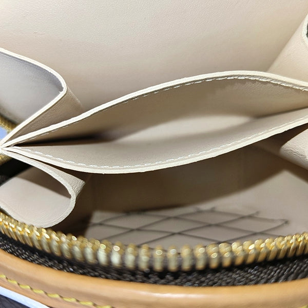 BOITE CHAPEAU Mini Monogram Coated Canvas Brown