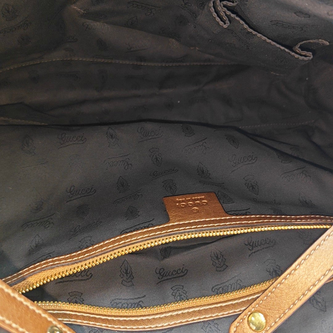 Monogram Leather Brown