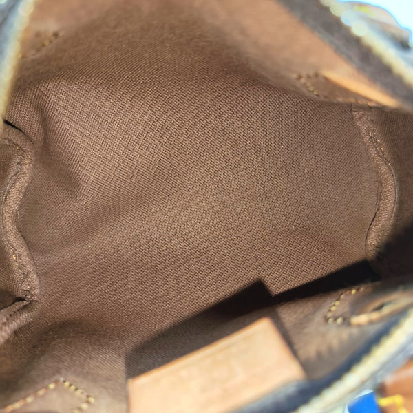 SPEEDY Nano Monogram Coated Canvas Brown