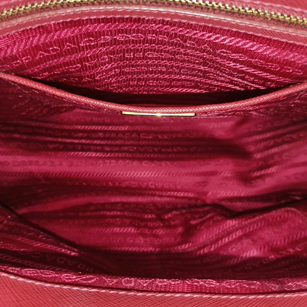 Galleria Large Saffiano Calfskin Red