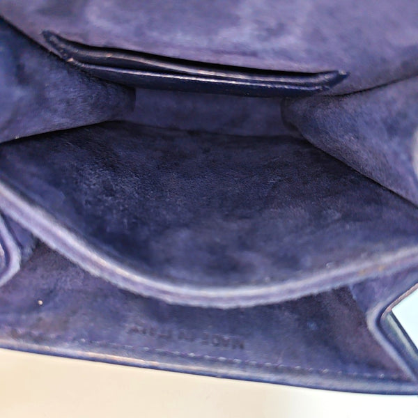 Authenticated pre-owned  Diorama Cannage Calfskin Blue - Shoulder Bag at Looply