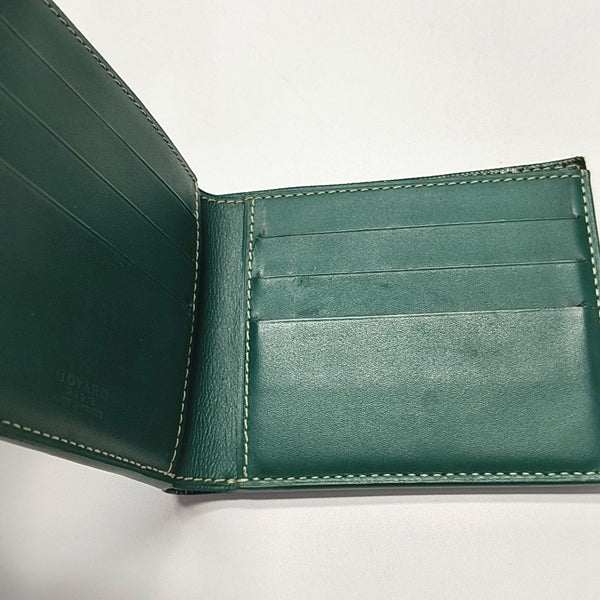 Saint-Marc Coated Canvas Green Wallet