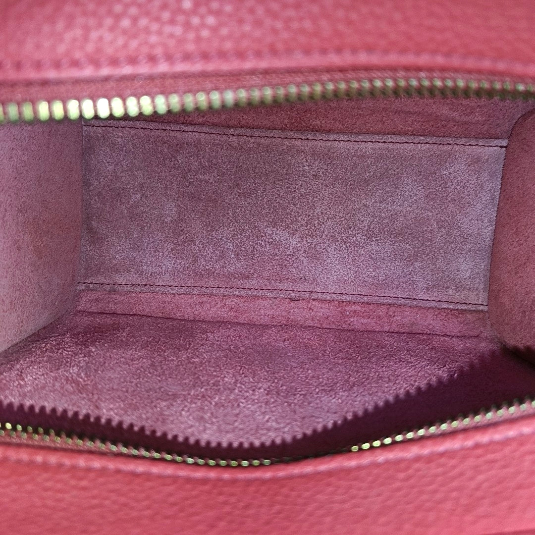 LUGGAGE Nano Calfskin Red
