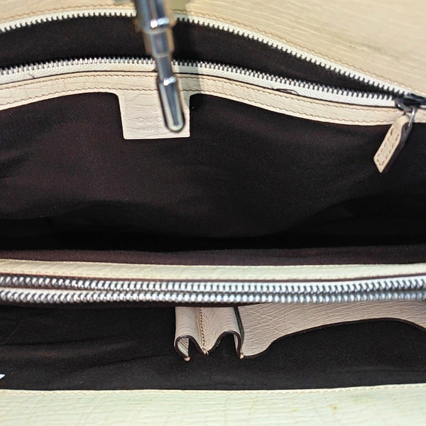 Monogram Coated Canvas Top Handle Bag Beige