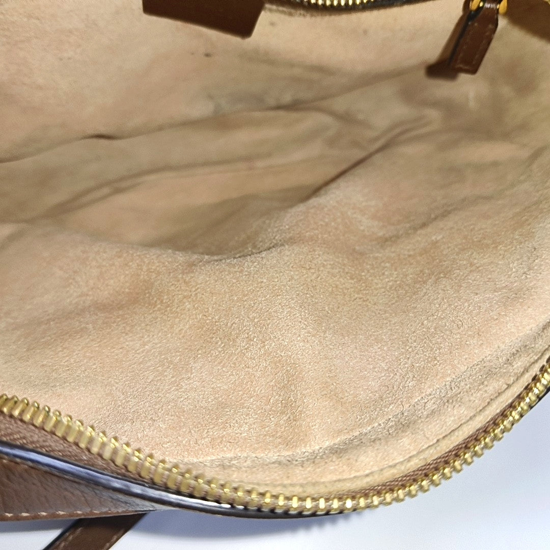 Horsebit 1955 Small Coated Canvas Beige