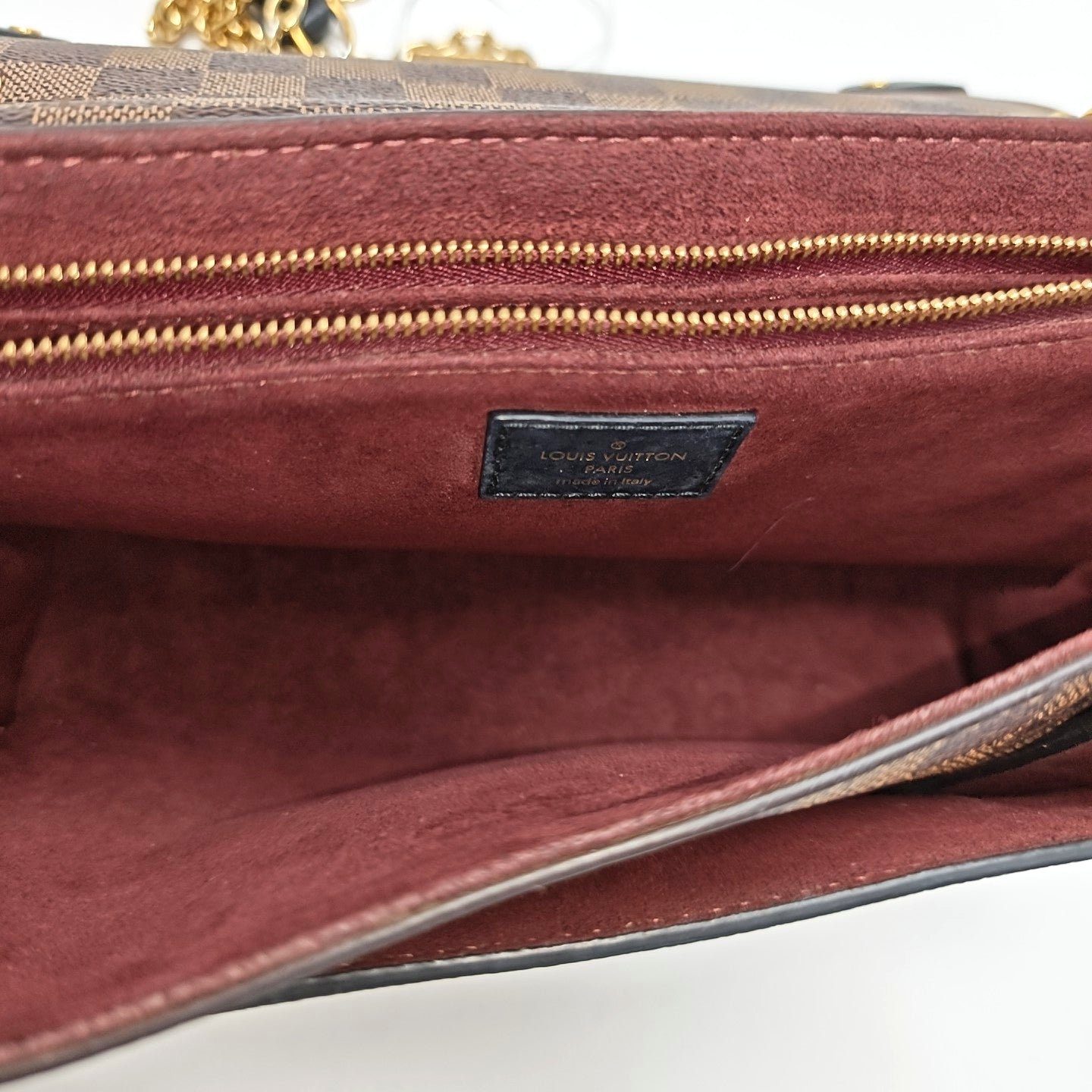 VAVIN PM Damier Ebene Coated Canvas Brown
