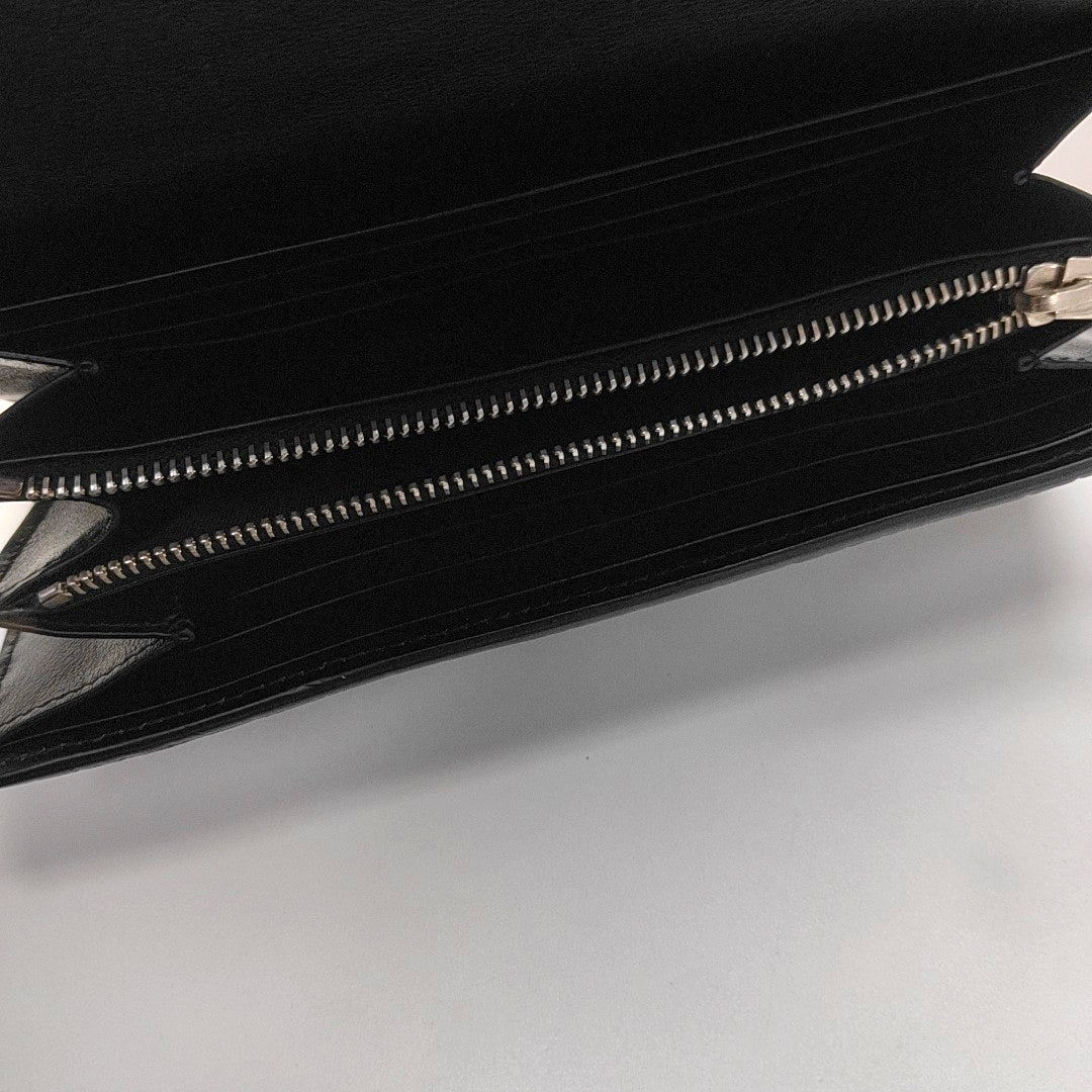 KATE WOC Calfskin Black Wallet