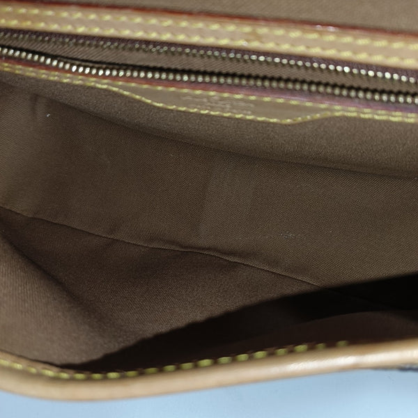 SOLOGNE PM Monogram Coated Canvas Brown