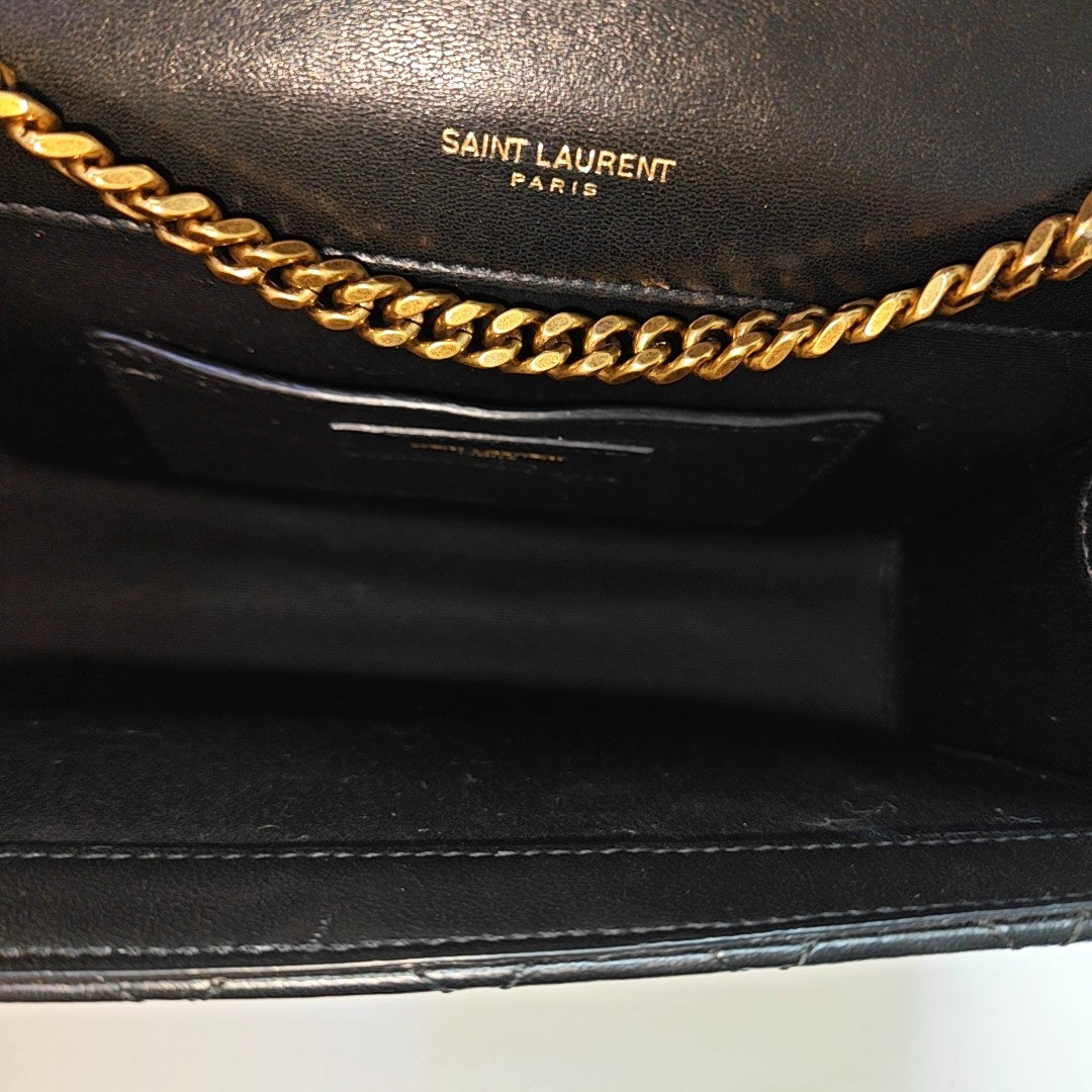 ENVELOPE Small Quilted Lambskin Black