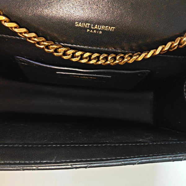 ENVELOPE Small Quilted Lambskin Black