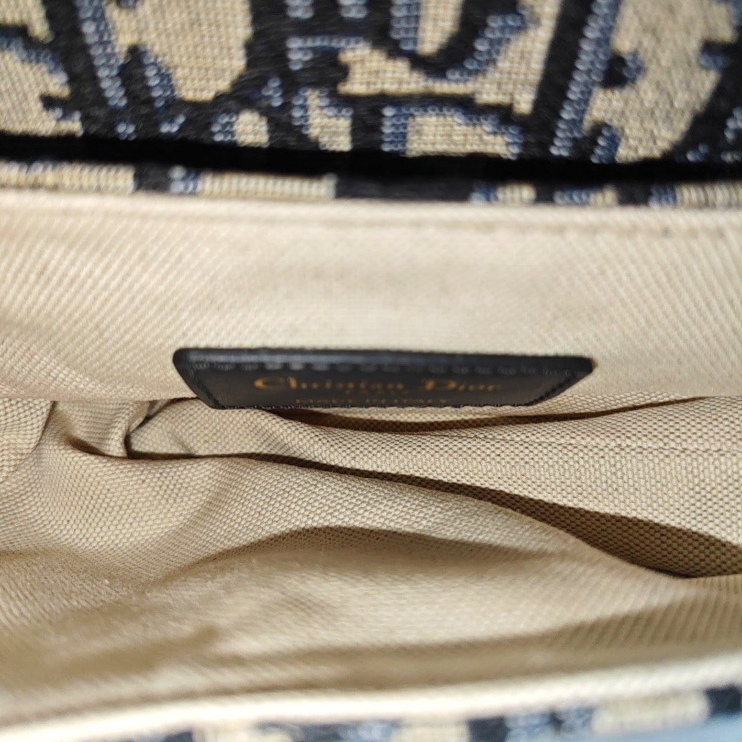Saddle Mini Oblique Canvas Blue