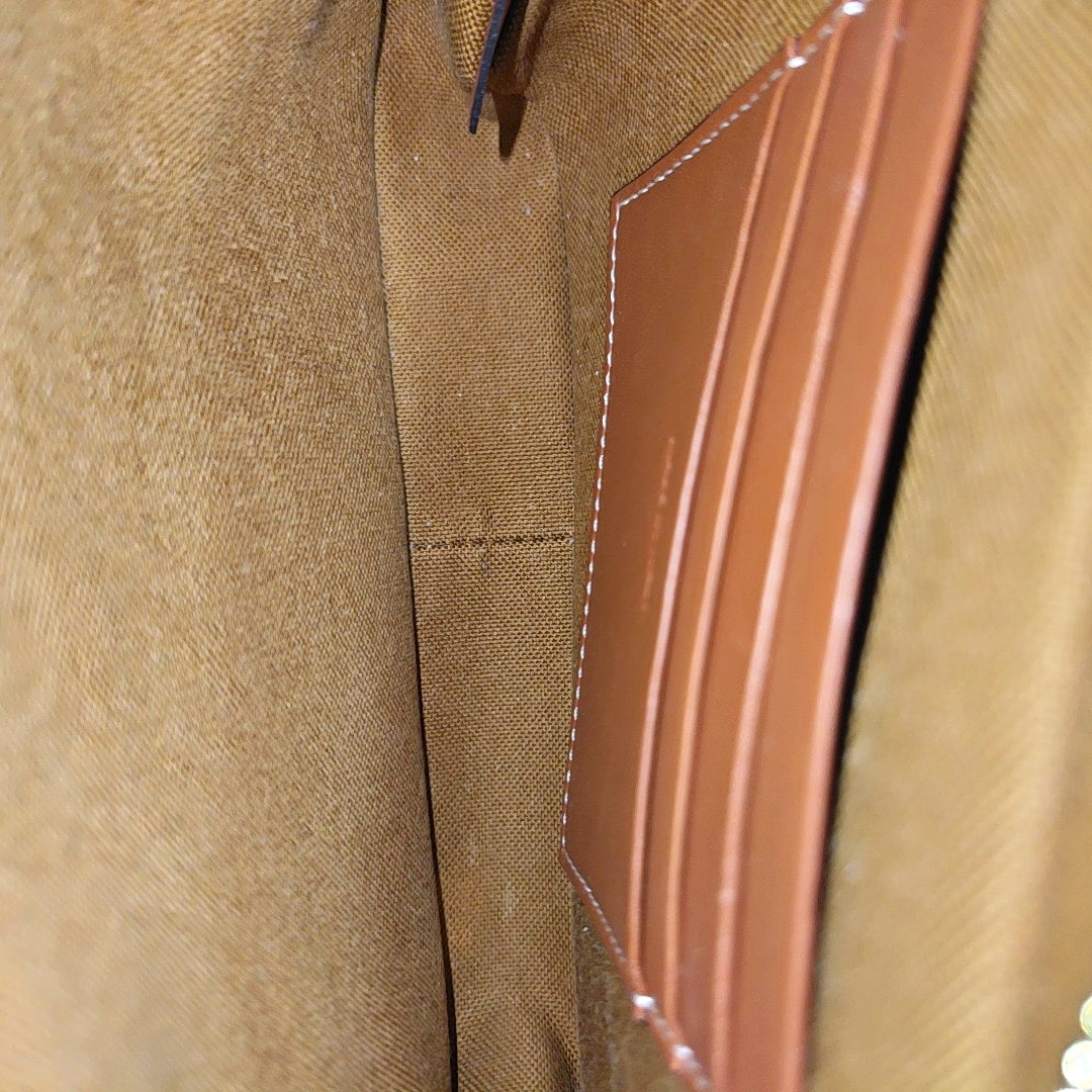 Authenticated pre-owned  TRIOMPHE CANVAS Small Coated Canvas Brown - Belt Bag at Looply