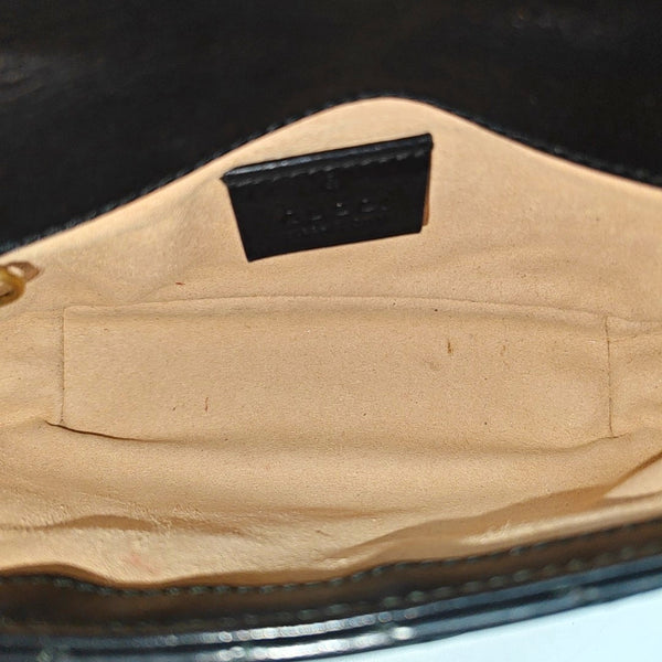 GG Marmont Mini Quilted Calfskin Black