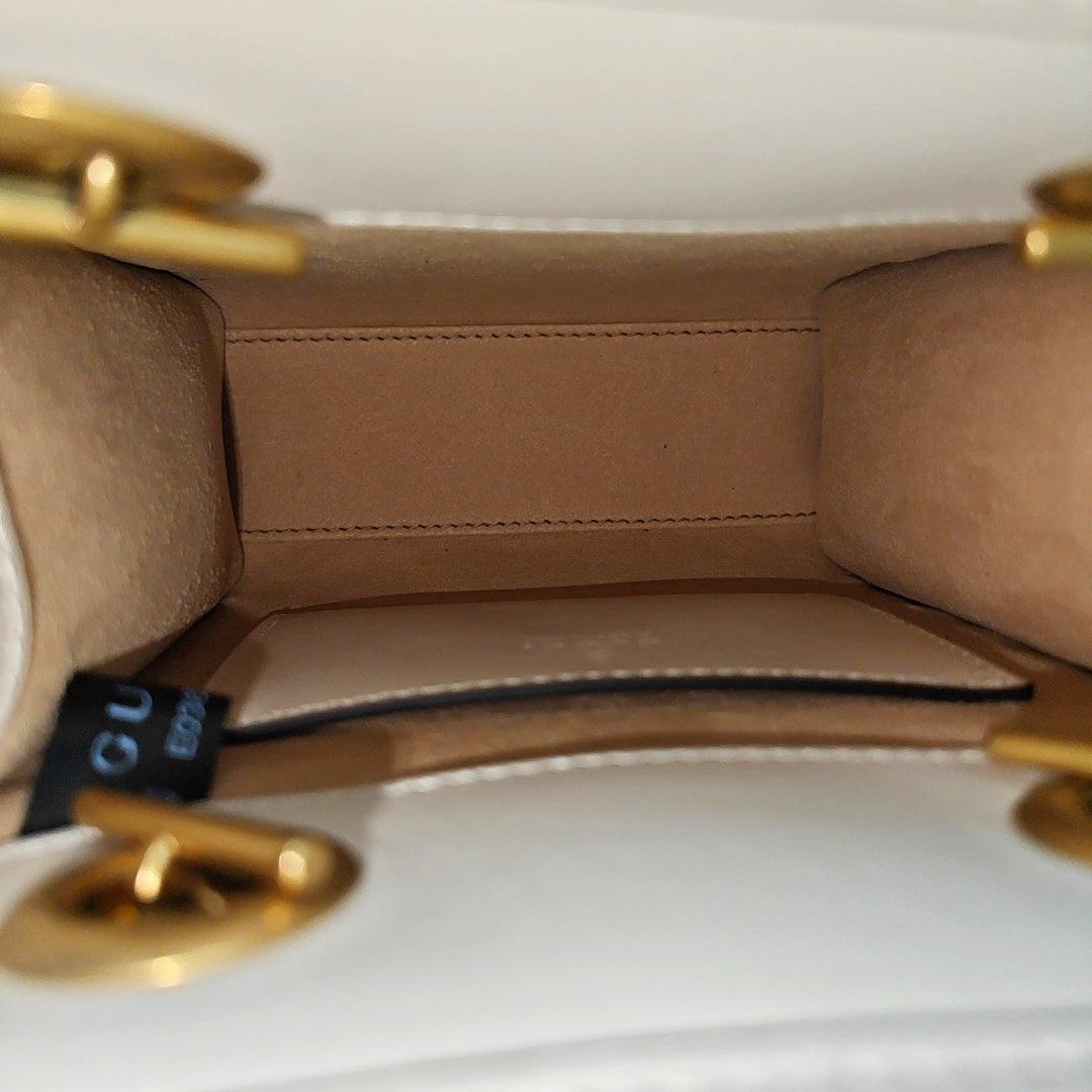GG Marmont Mini Quilted Calfskin White