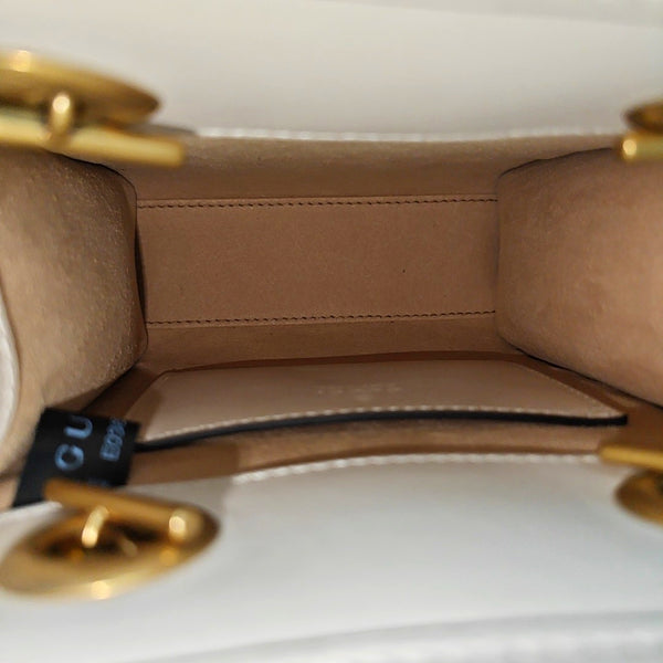 GG Marmont Mini Quilted Calfskin White