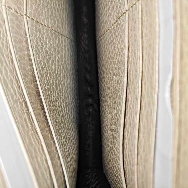 Interlocking G Small Calfskin Beige