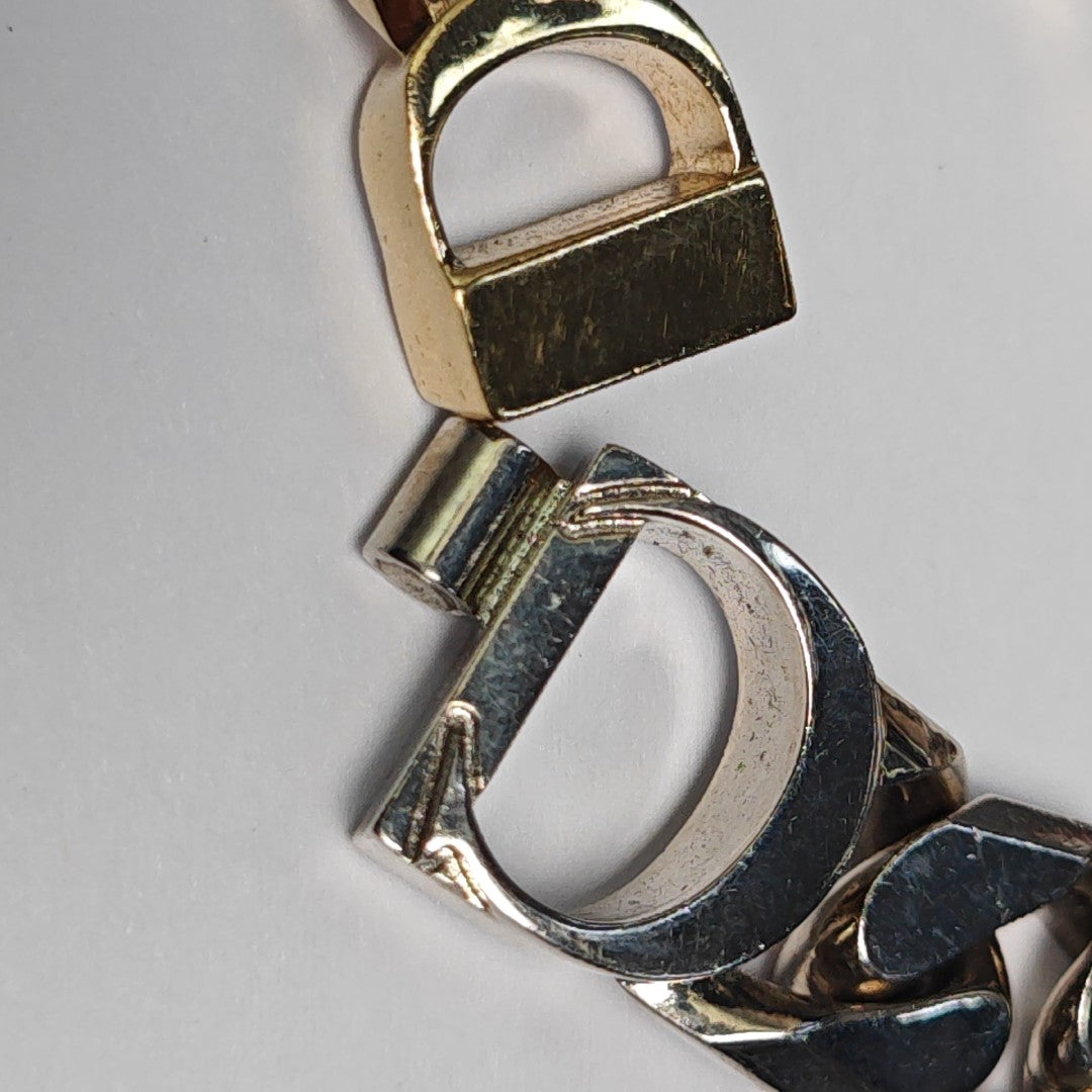 CD Icon Metal Silver Bracelet