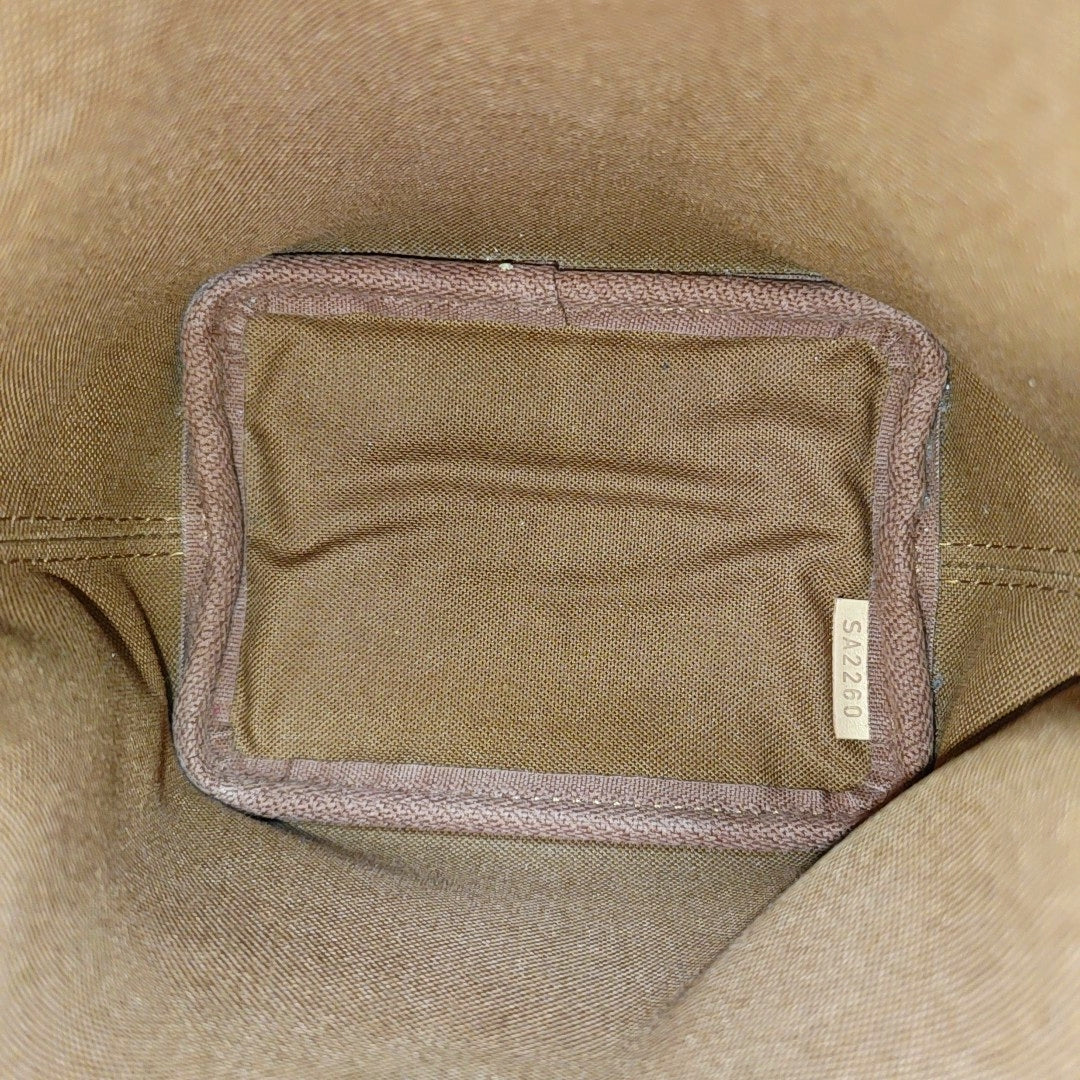 NÉONOÉ Nano Monogram Coated Canvas Brown