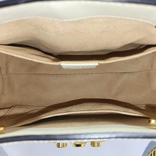 Padlock Small Monogram Coated Canvas Beige