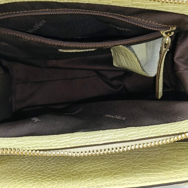 Calfskin Top Handle Bag Yellow