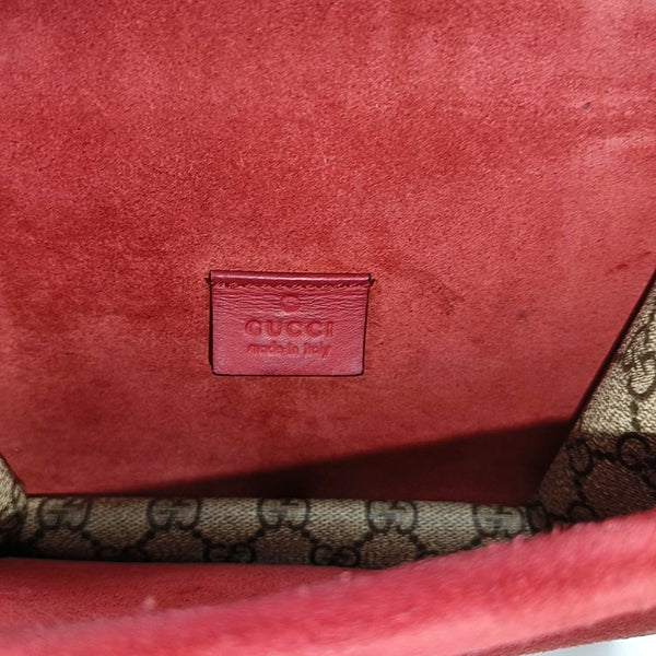 Dionysus Mini Monogram Coated Canvas Beige