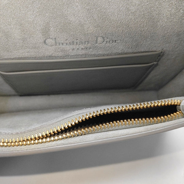 Saddle Mini Calfskin Gray