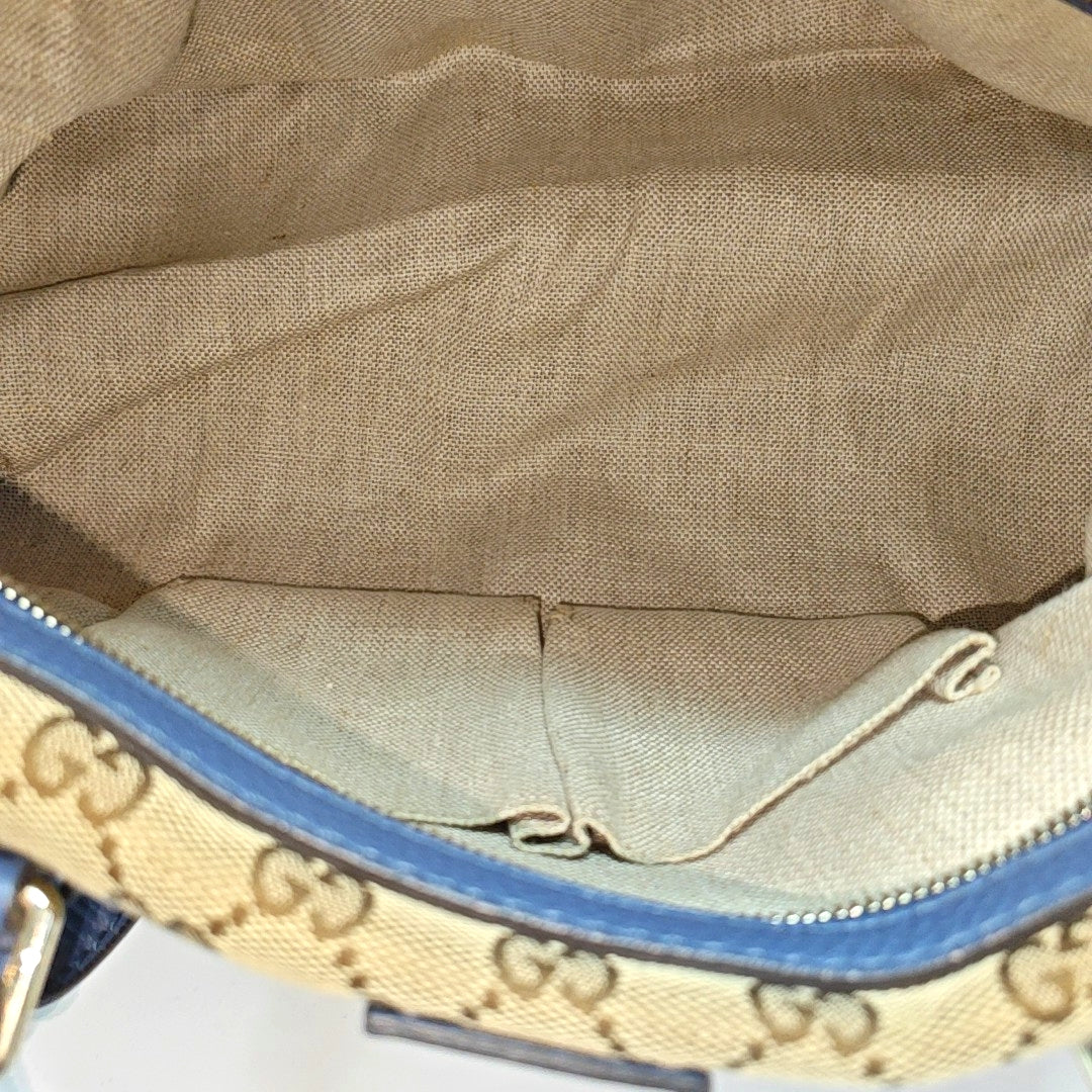 Monogram Canvas Tote Bag Medium Beige