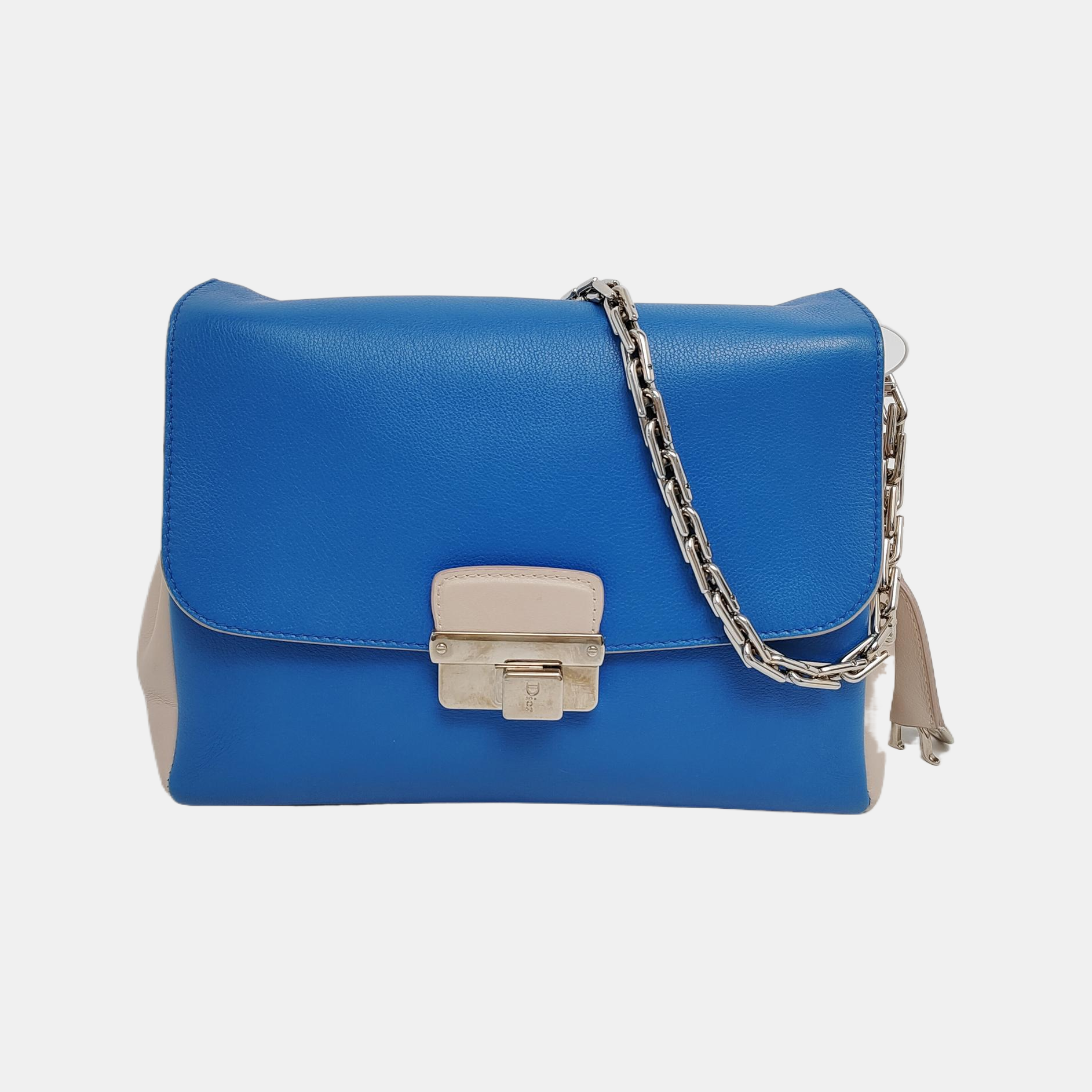 New Lock Calfskin Blue