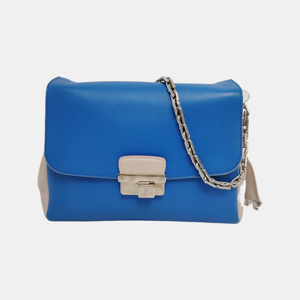 New Lock Calfskin Blue