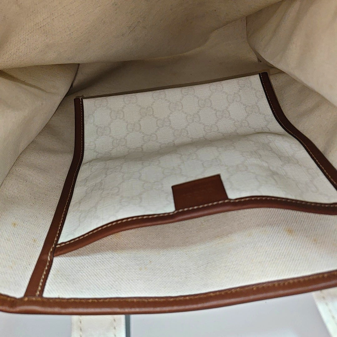 Monogram Coated Canvas White