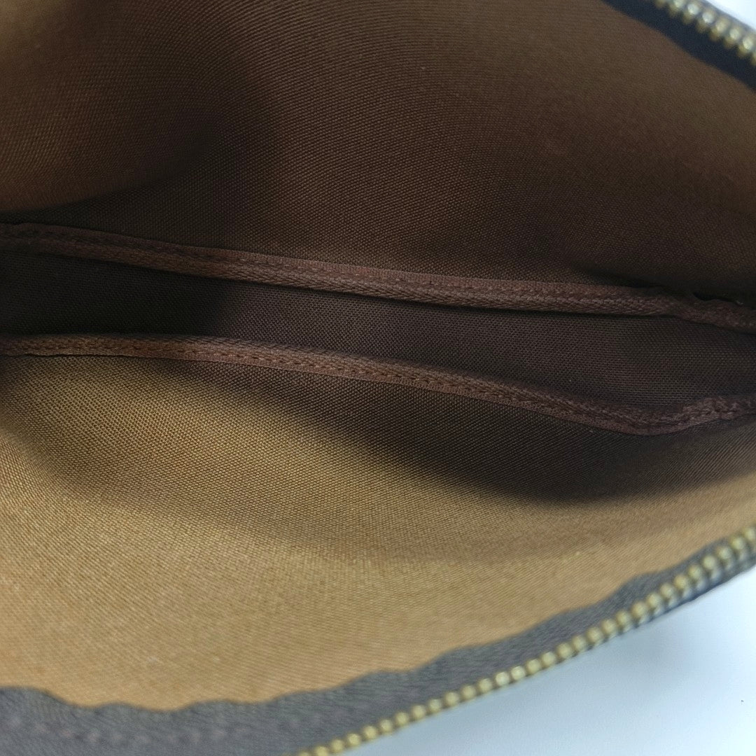 ACCESSOIRES Monogram Coated Canvas Brown
