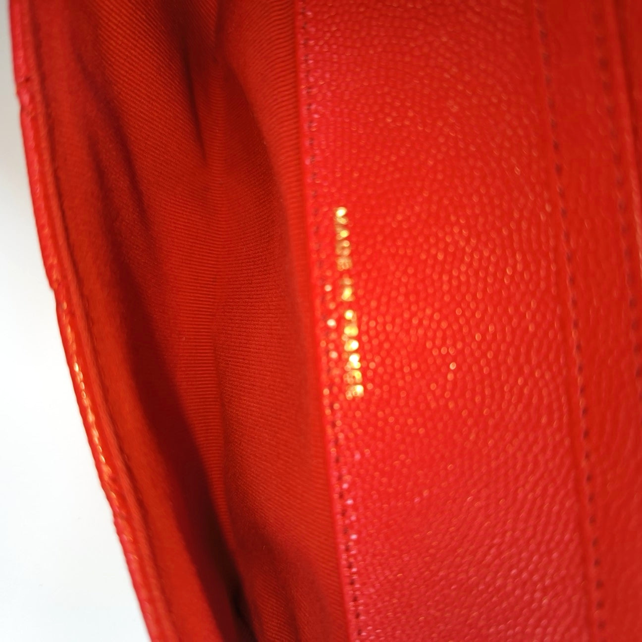 CLASSIC FLAP Mini Quilted Grained Calfskin Red