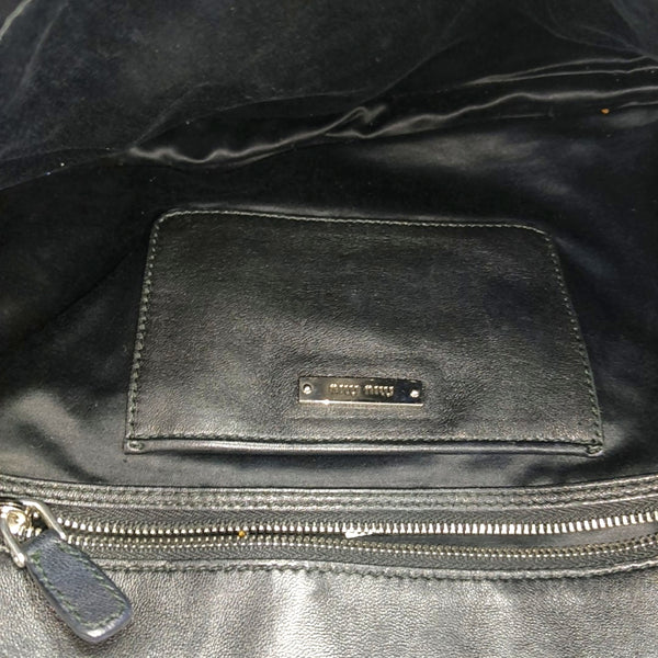 Crystal Lambskin Black