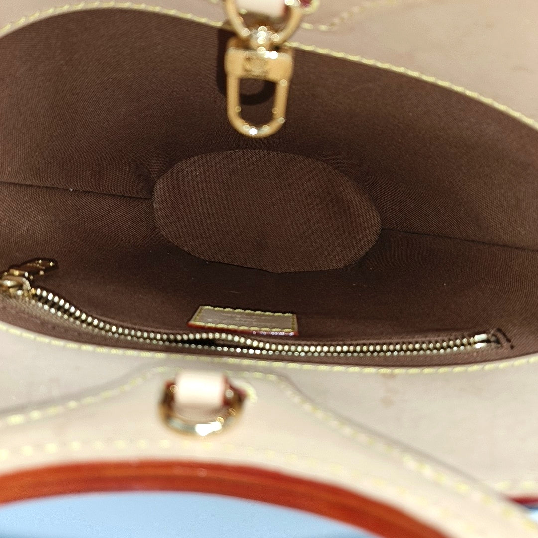 RIVAGE BB Monogram Coated Canvas Brown