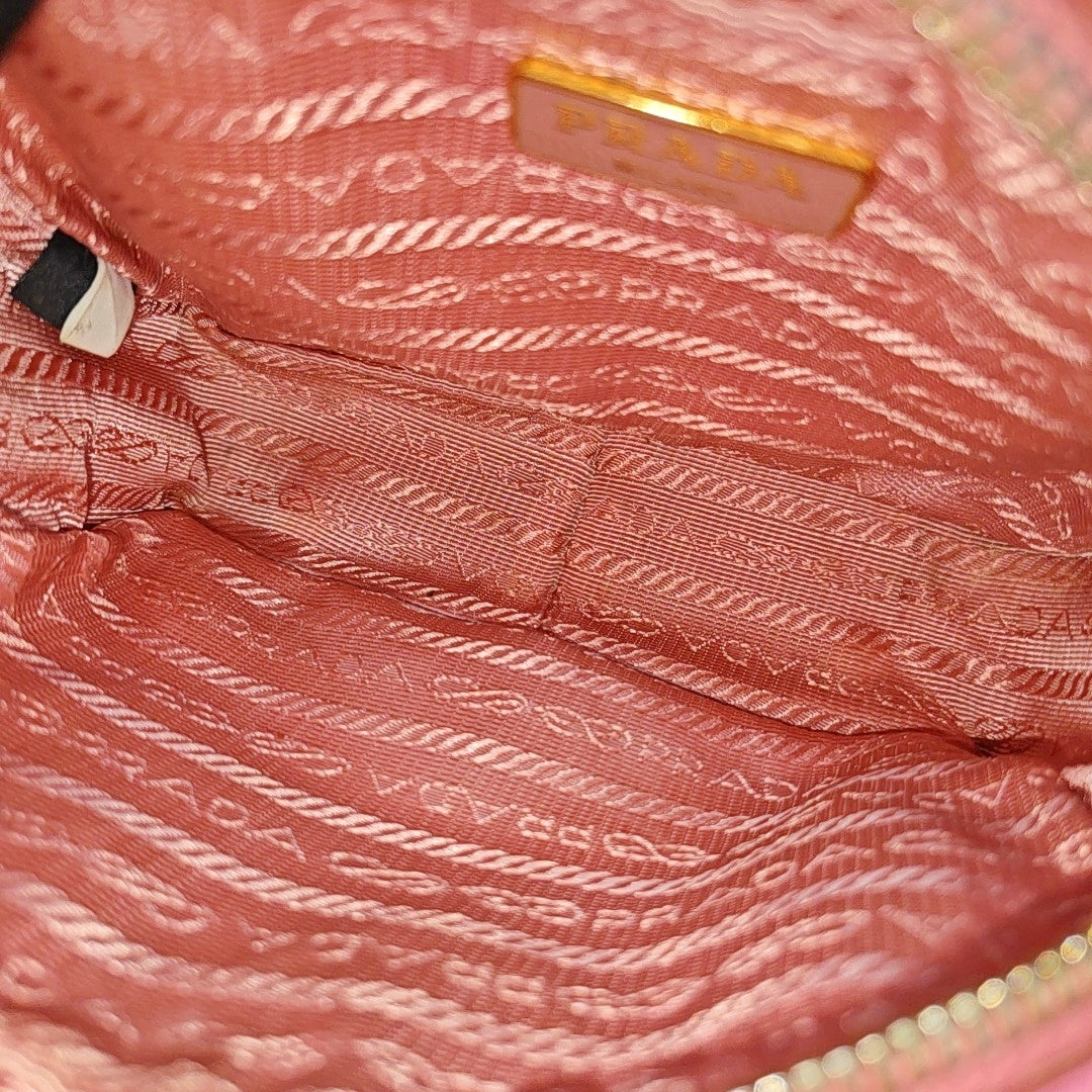 Saffiano Calfskin Shoulder Bag Pink