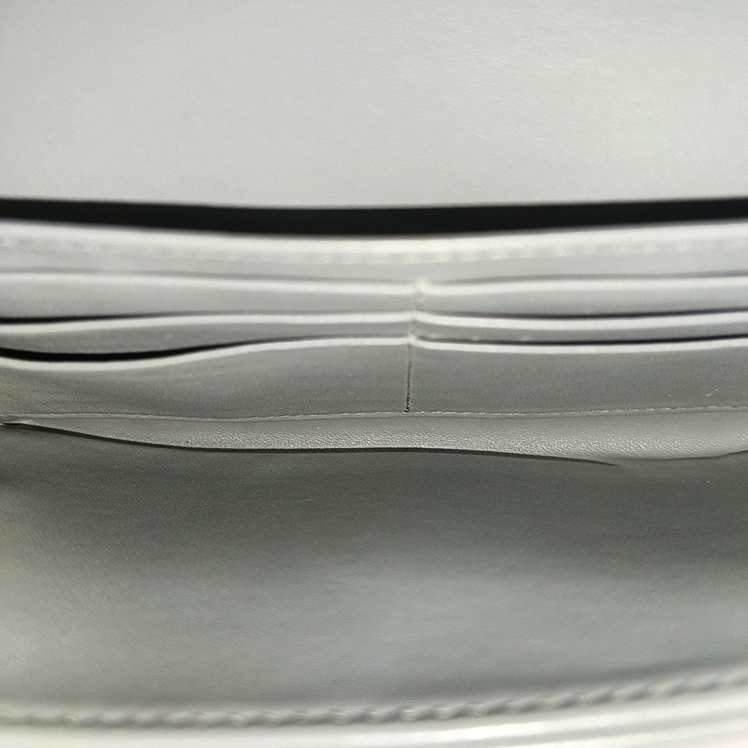 Saddle Mini Oblique Canvas Gray