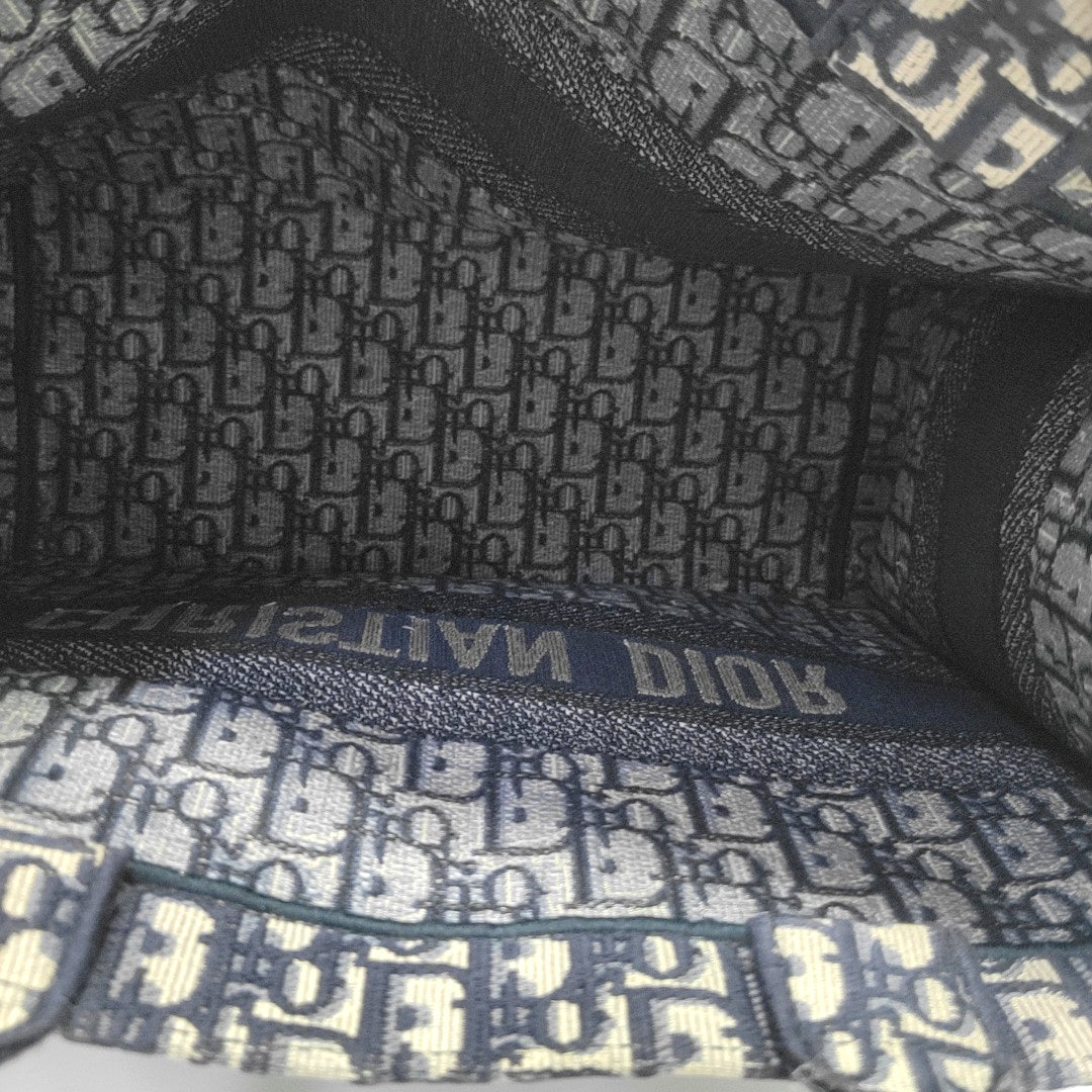 Book Tote Medium Oblique Canvas Blue