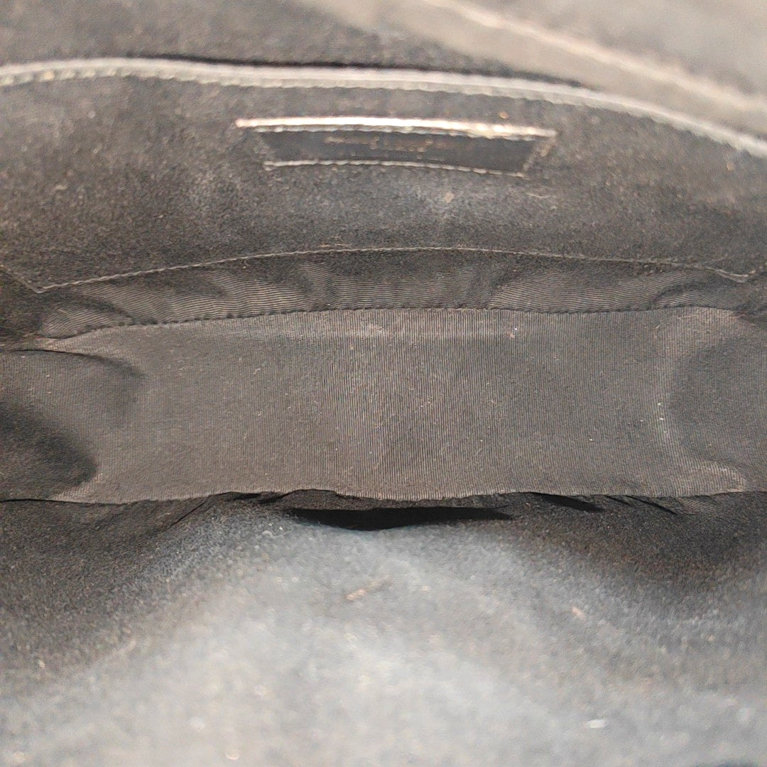 LOU Chevron Calfskin Black
