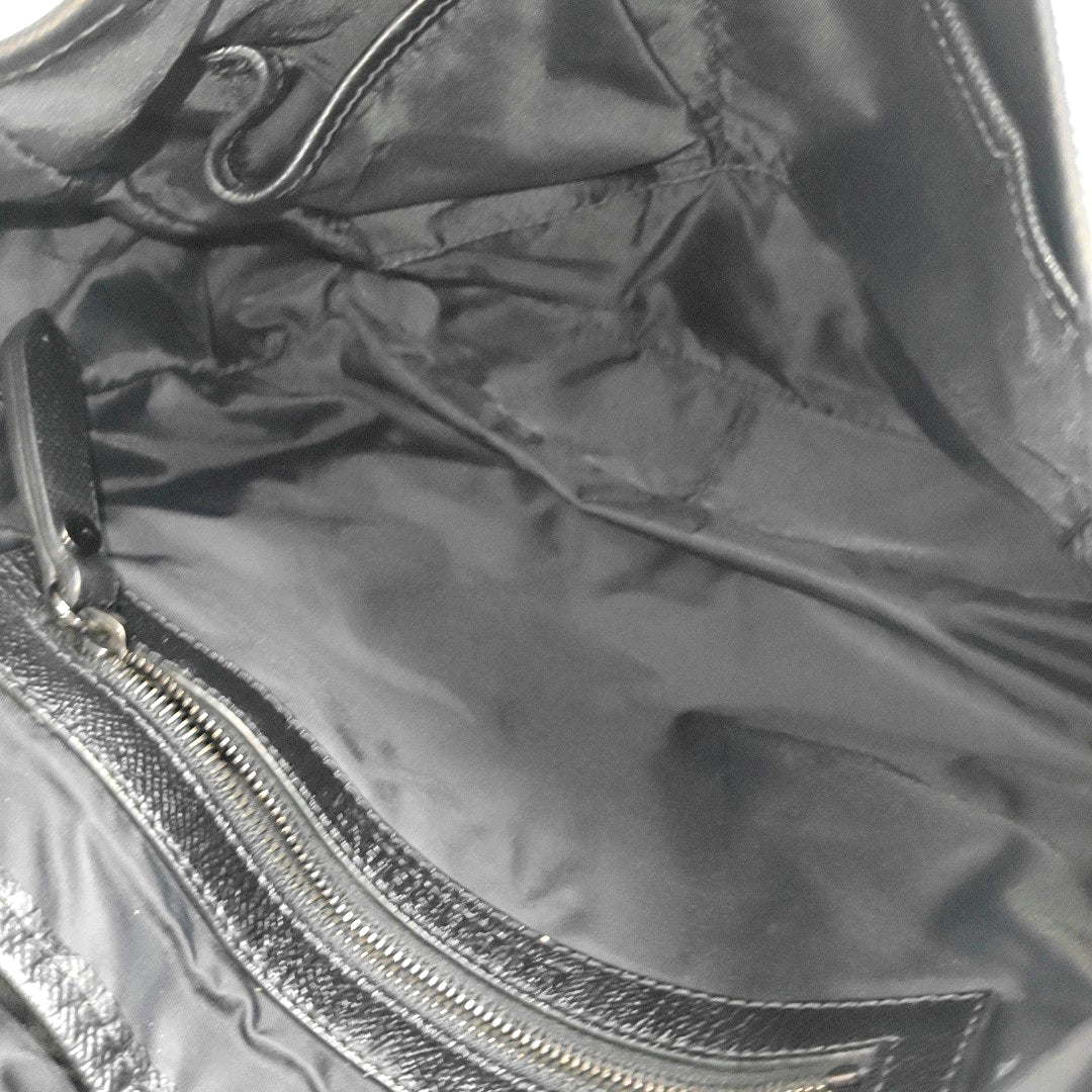 Fabric Shoulder Bag Gray