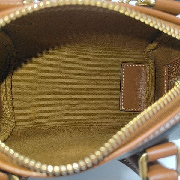 TRIOMPHE CANVAS Mini Coated Canvas Brown