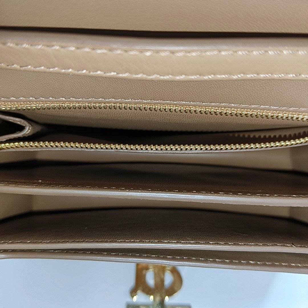 TB Small Calfskin Brown