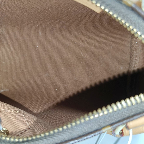 SPEEDY Nano Monogram Coated Canvas Brown